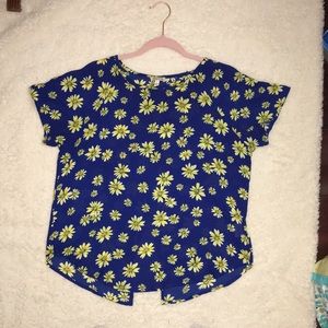 Lily white flowery blouse
